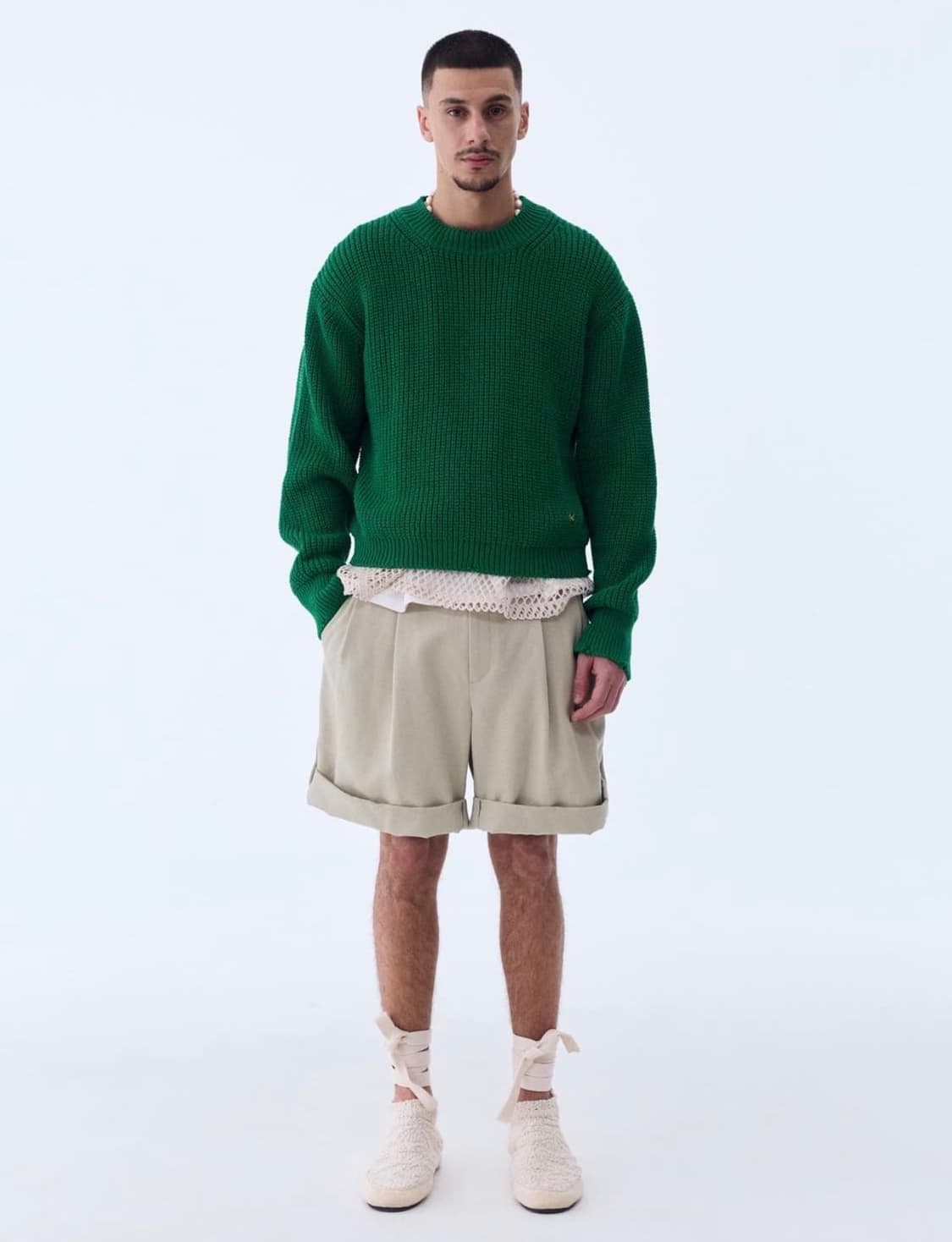 렉토 / 리사이클 코튼 크루넥 빈티지 니트 / L 상품이미지1