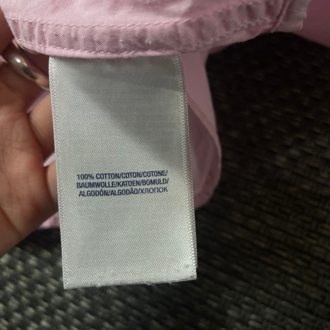  폴로 랄프로렌 민트포니 파스텔핑크 긴팔 셔츠 M 상품이미지6