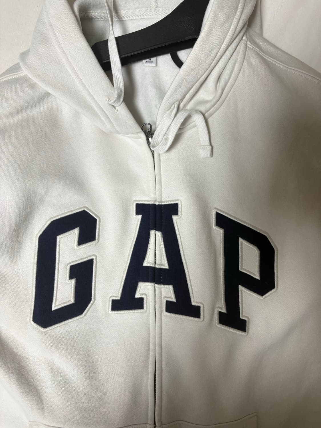 갭 화이트 후드집업 상품이미지1