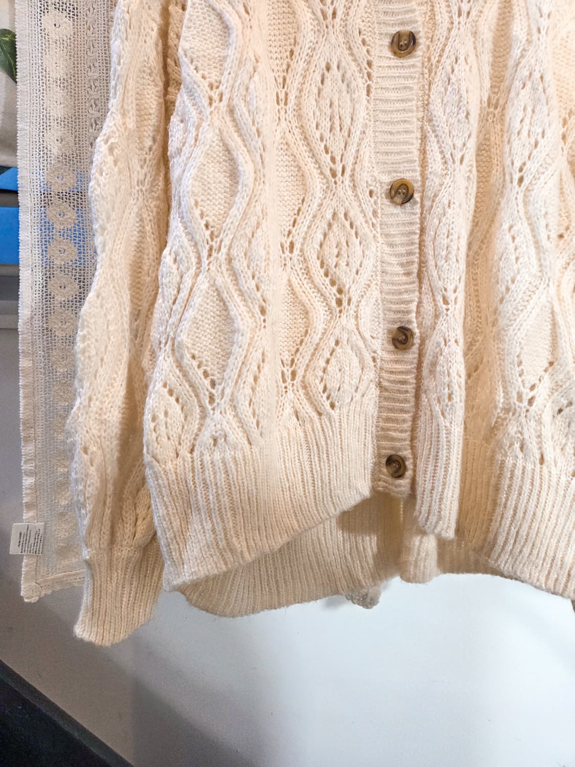 earth music 아이보리 왕가디건 [빅사이즈] 상품이미지3