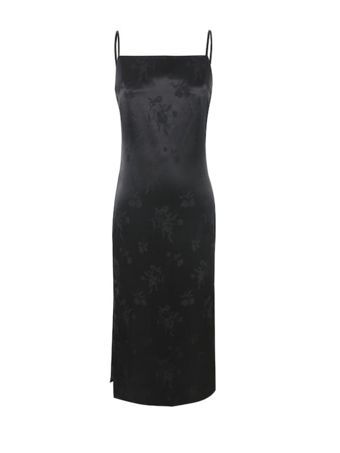 wsc 아카이브 orchid dress 오키드 자카드 원피스 블랙 상품이미지4