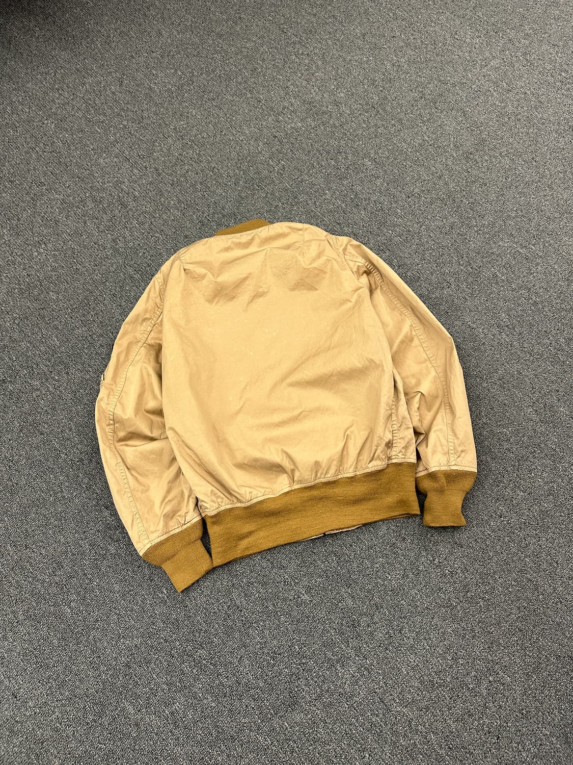 M) 알파 인더스트리 베이지 슬림 봄버자켓 항공자켓 상품이미지8
