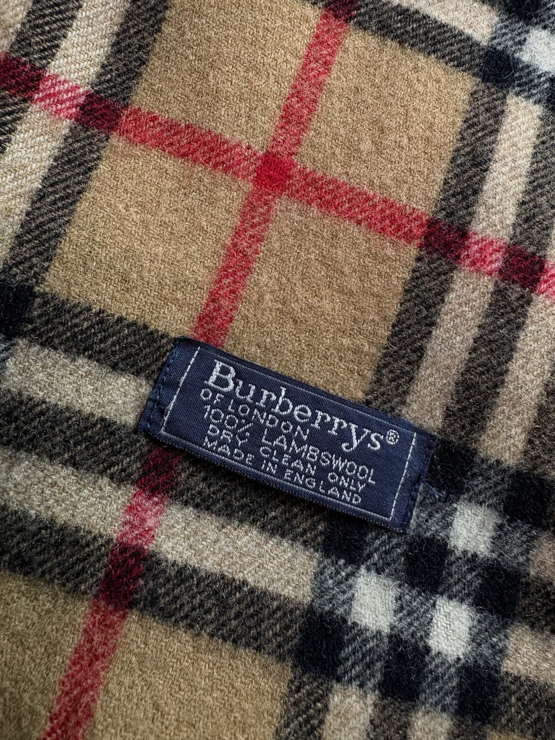 버버리 아카이브 램스울 노바 체크 머플러 3371 상품이미지4