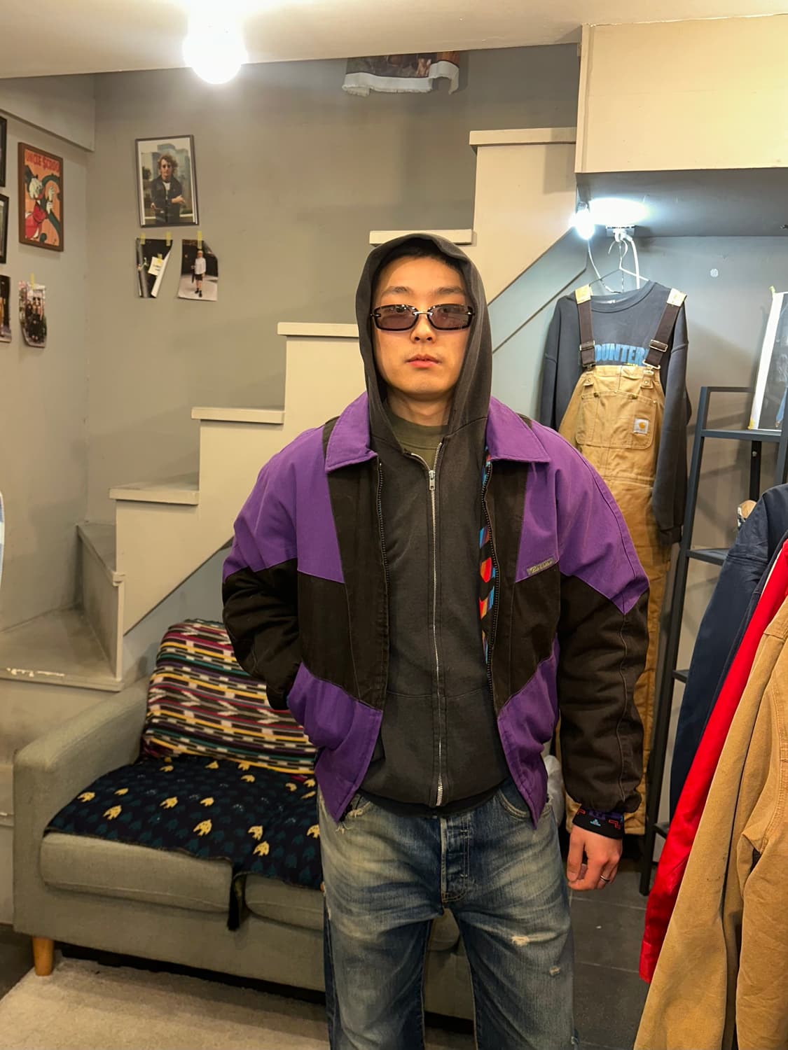 90’s American Aztec reversible jacket  상품이미지3