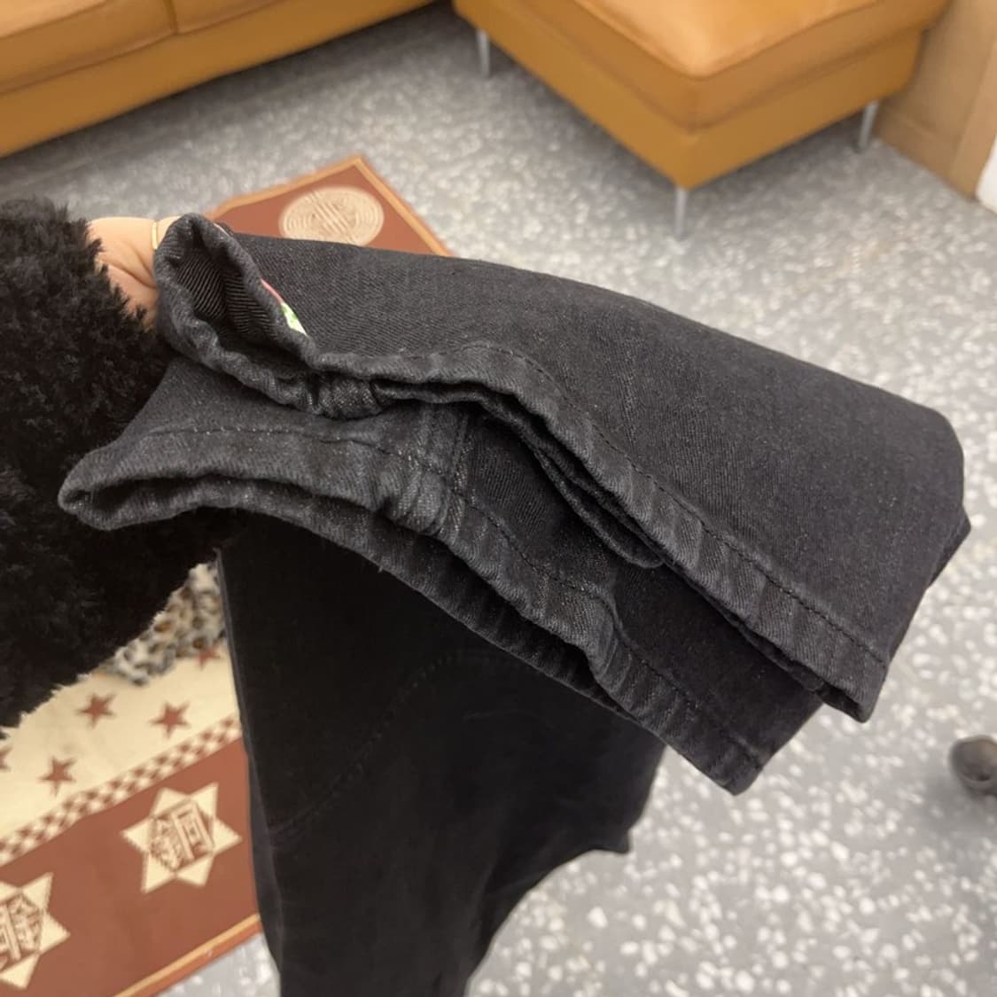 언유즈드랩 스트릿펑크 절개라인 버튼업 데님팬츠 L C09028 상품이미지6