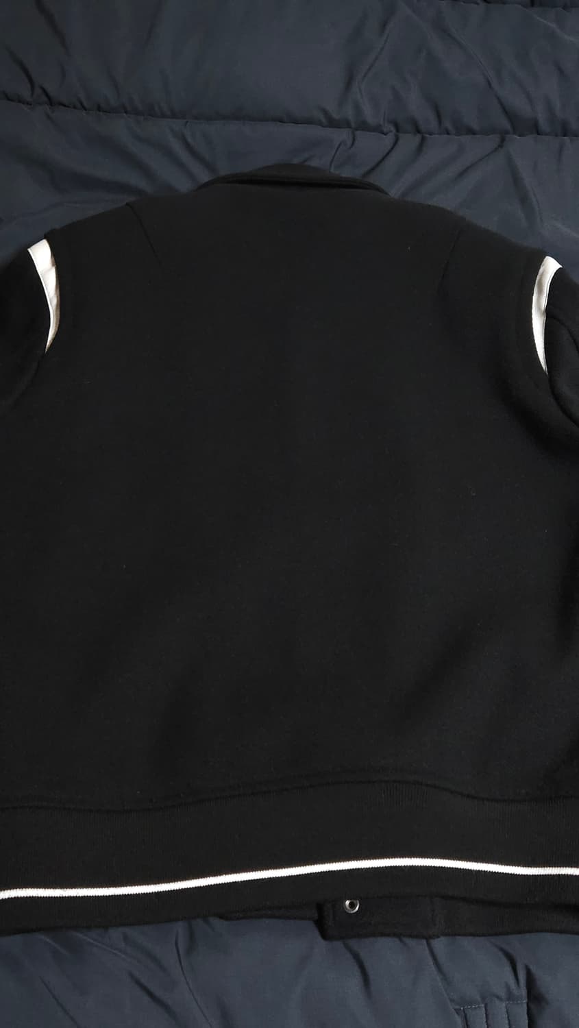 엘무드 컨템포러리 바시티 자켓 블랙 (46) 상품이미지3