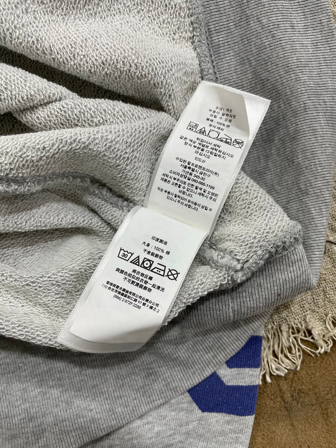 폴로랄프로렌/그레이 그래픽후드티(S) 상품이미지5