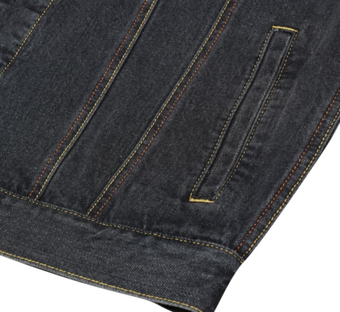 Evisu 에비수 데님 자켓 블랙 m 택제거 새상품 상품이미지5