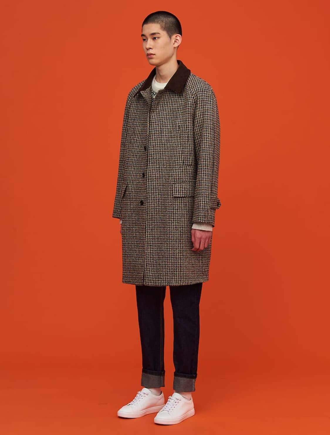 정가 899000원) [95] 빈폴 남성 해리스 트위드 발마칸 코트 상품이미지1