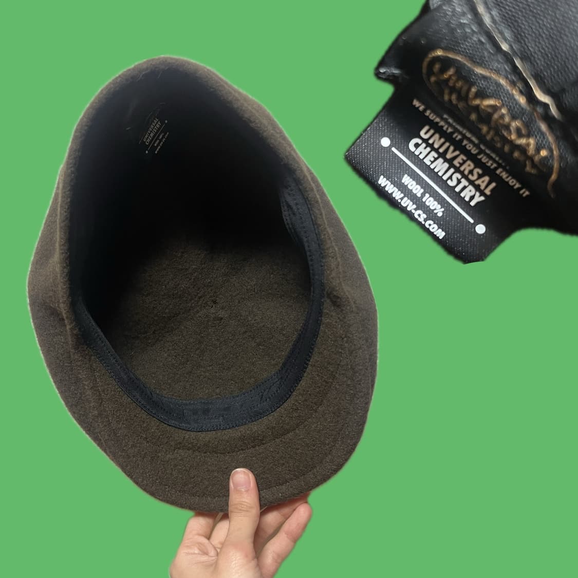 카키브라운 오버핏 뉴스보이 햇 상품이미지2