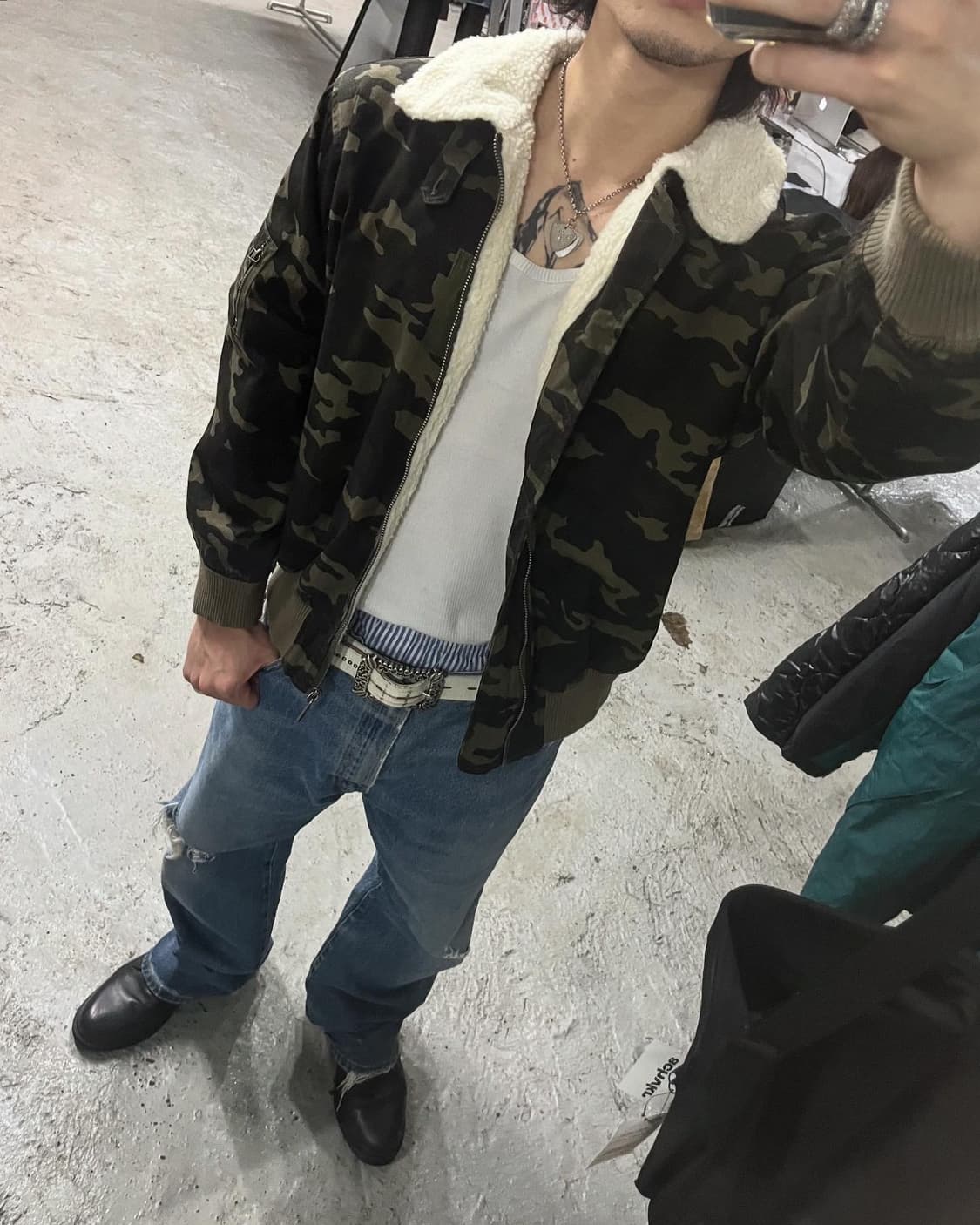 gorge camo boa bomber jacket 상품이미지2