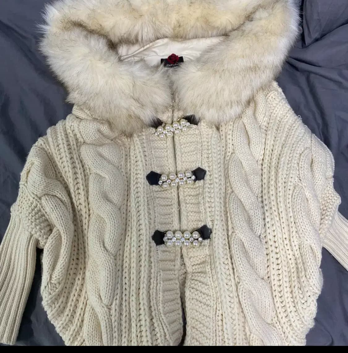 오네갸루 라떼갸루 다츄라 datura 니트 가디건 아우터 빈티지 모리걸 상품이미지3