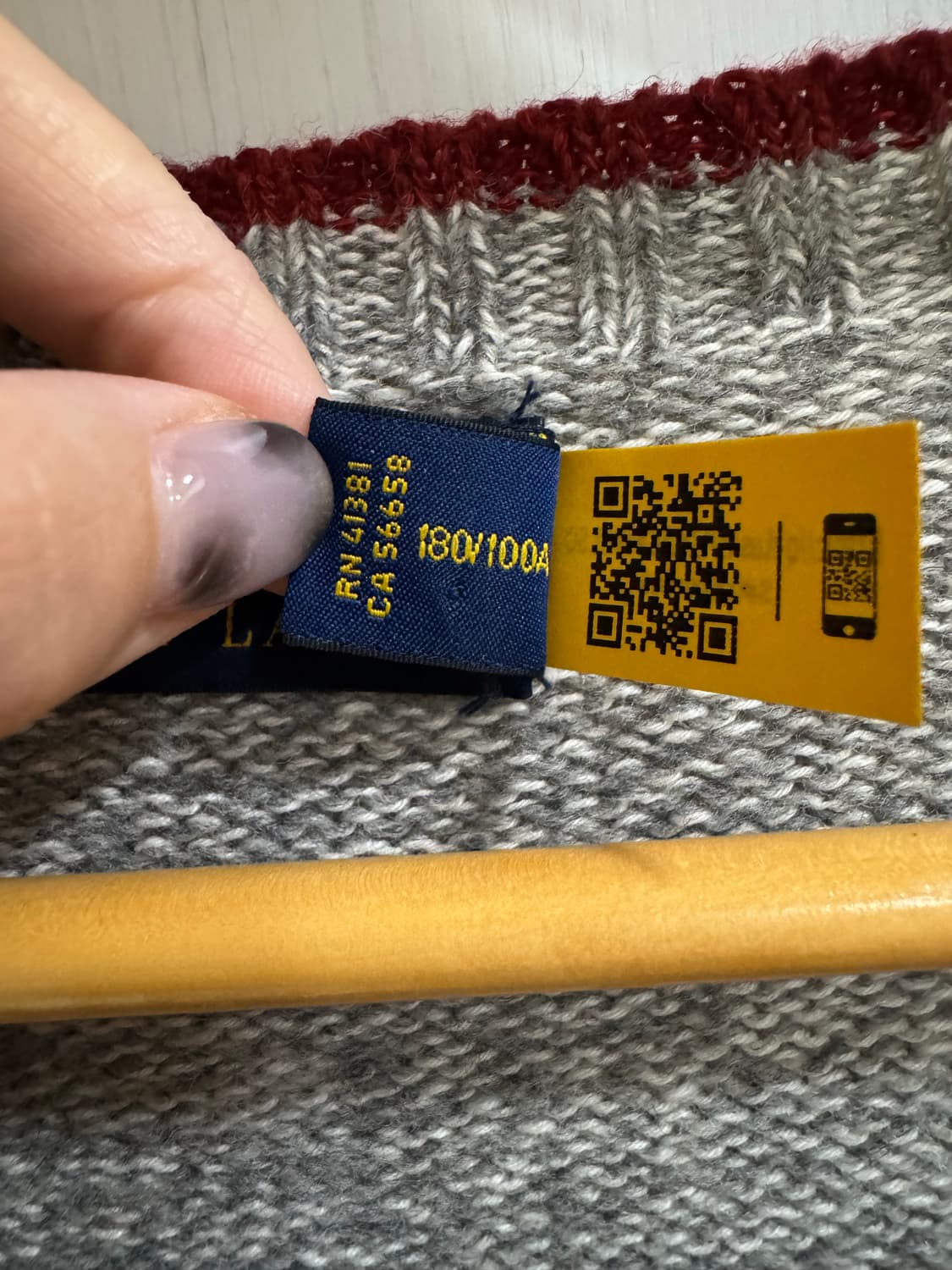 폴로 랄프로렌 성조기 니트 스웨터 그레이 상품이미지7