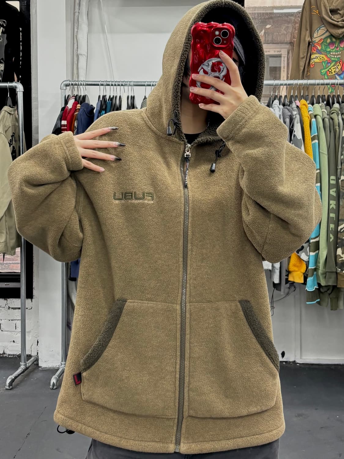 FUBU 푸부 빅로고 플리스 자켓 상품이미지5