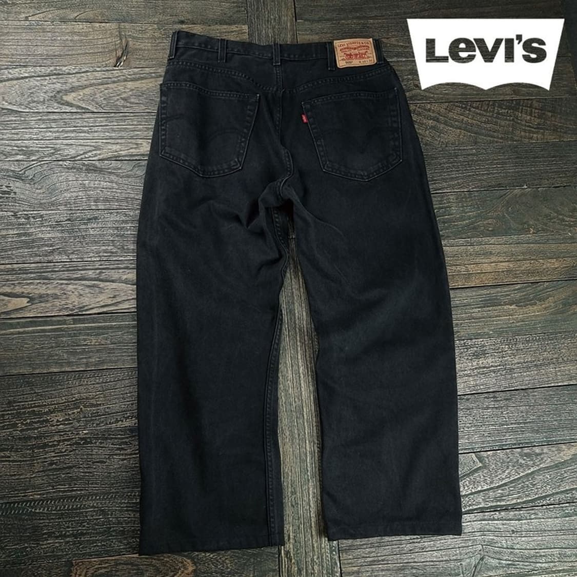 [리바이스] 505 루즈 스트레이트 블랙 데님 팬츠  M19174 상품이미지1