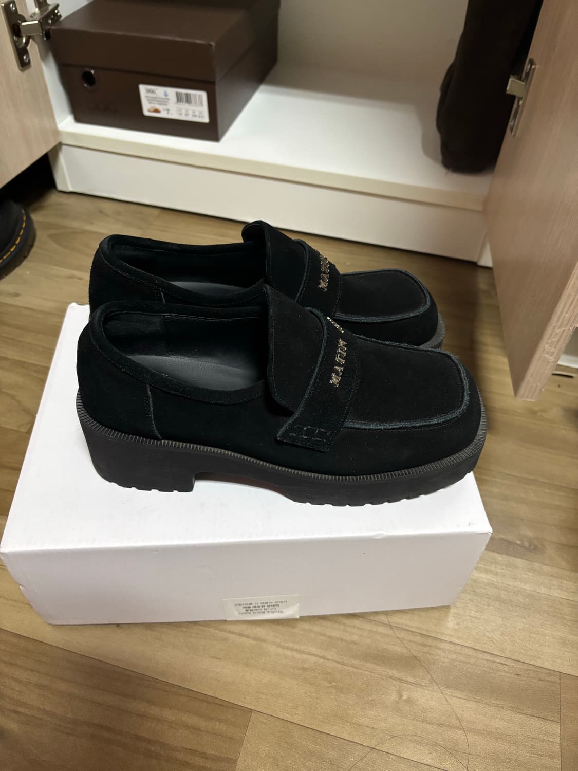 마뗑킴 스웨이드 스퀘어 로퍼 235 상품이미지2