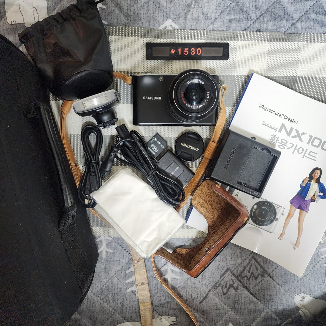 삼성 NX 100 디지털카메라 블랙바디 가방세트 상품이미지1