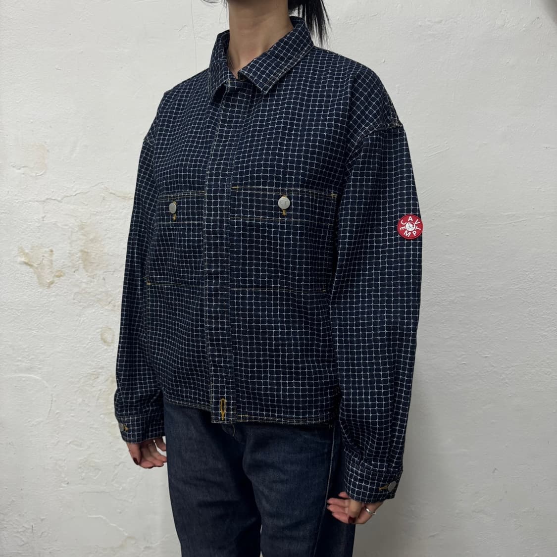 카브엠트(CAV EMPT) 24ss 인디고블루 패턴 컨트롤 데님 자켓 상품이미지1