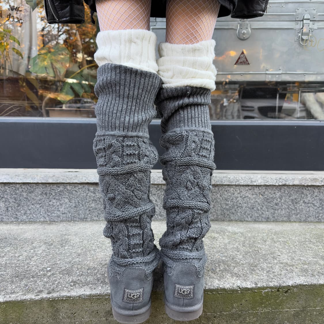 00s 리미티드 에디션 XL 롱 니트 카디 부츠 상품이미지6