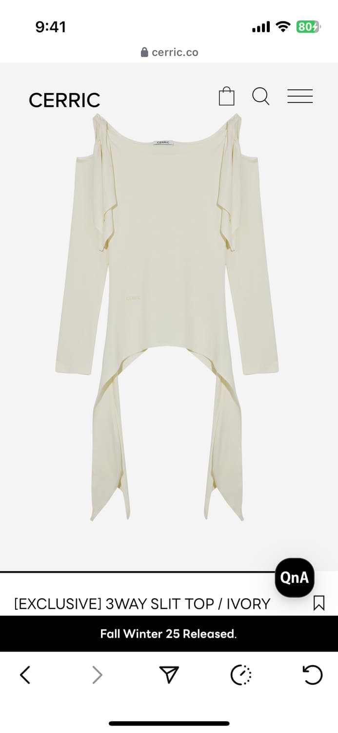 세릭 cerric 3way slit top 쓰리웨이 슬릿탑 상품이미지7