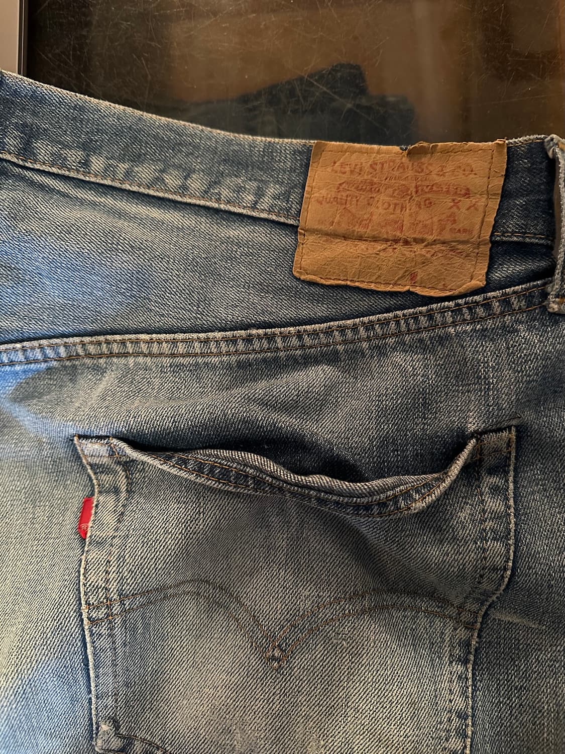 빅사이즈 70s USA 빈티지 리바이스 501 66전기 셀비지 데님 팬츠 상품이미지8