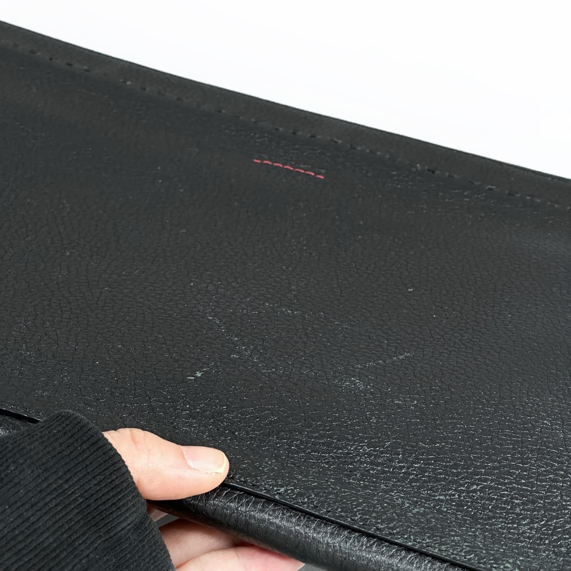 Kiton 키톤 레더 클러치 백 블랙 상품이미지9