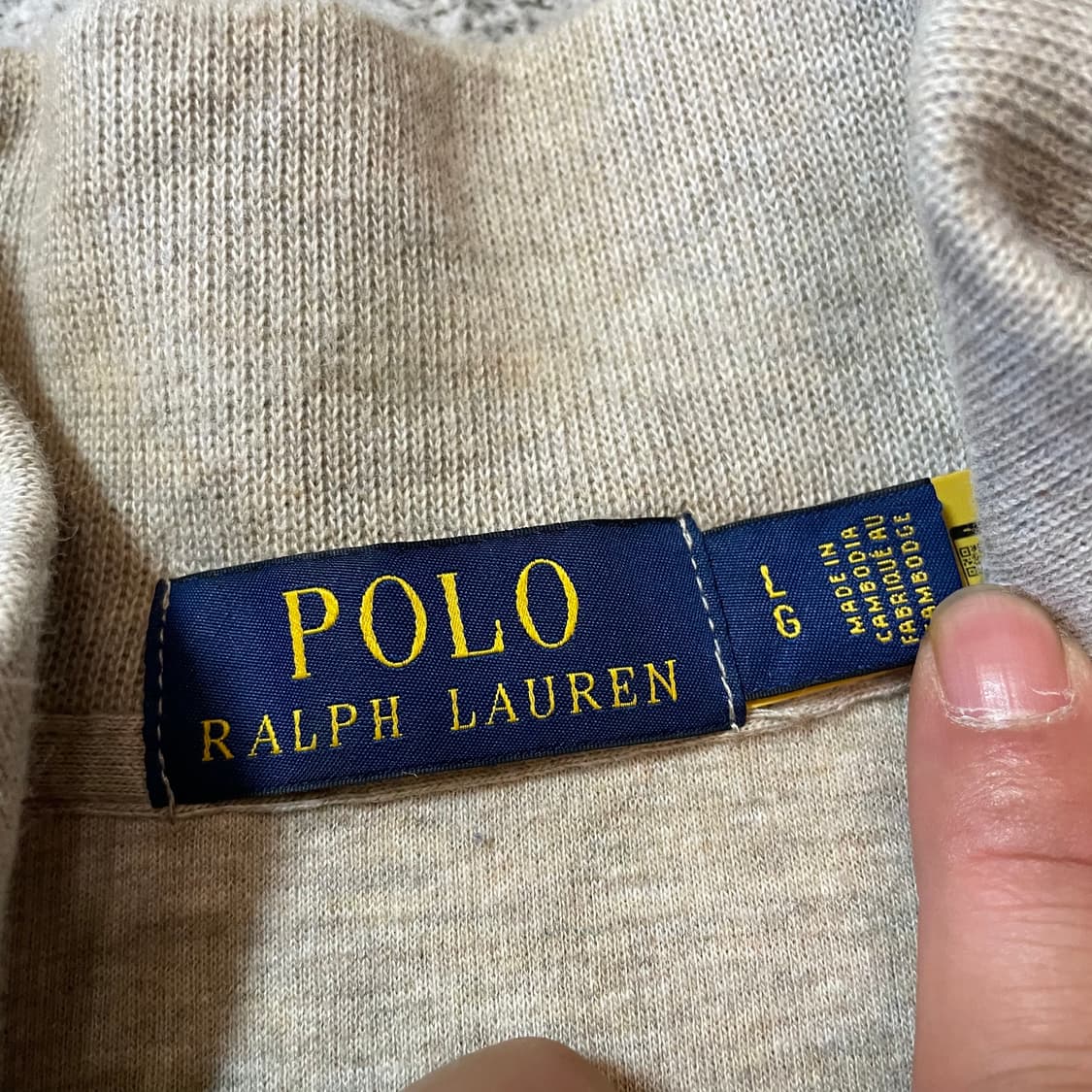 신형 폴로qr 반집업 스웻 상품이미지3