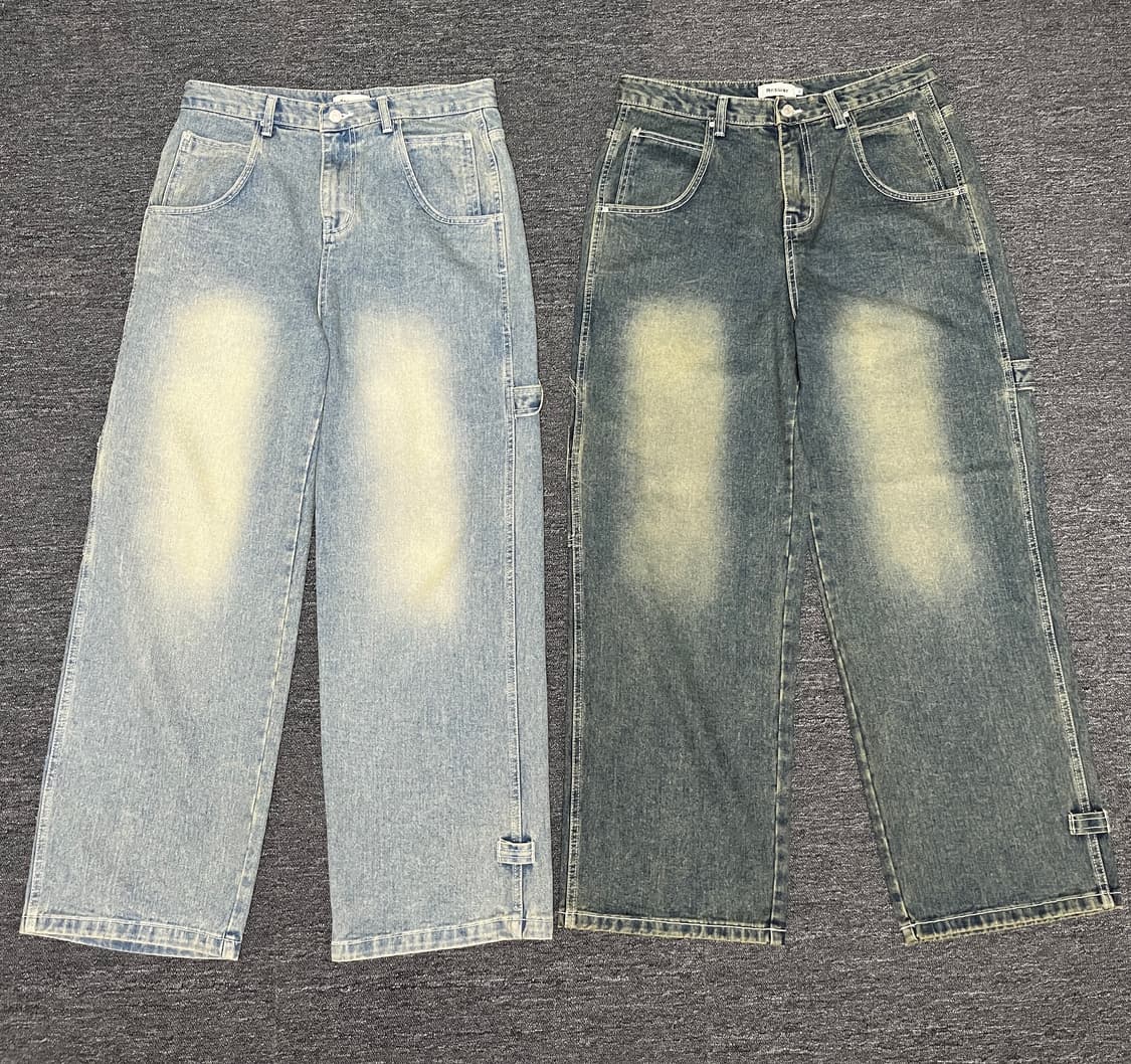 엔지니어 카펜더 데님 패치 팬츠 와이드 청바지 상품이미지6