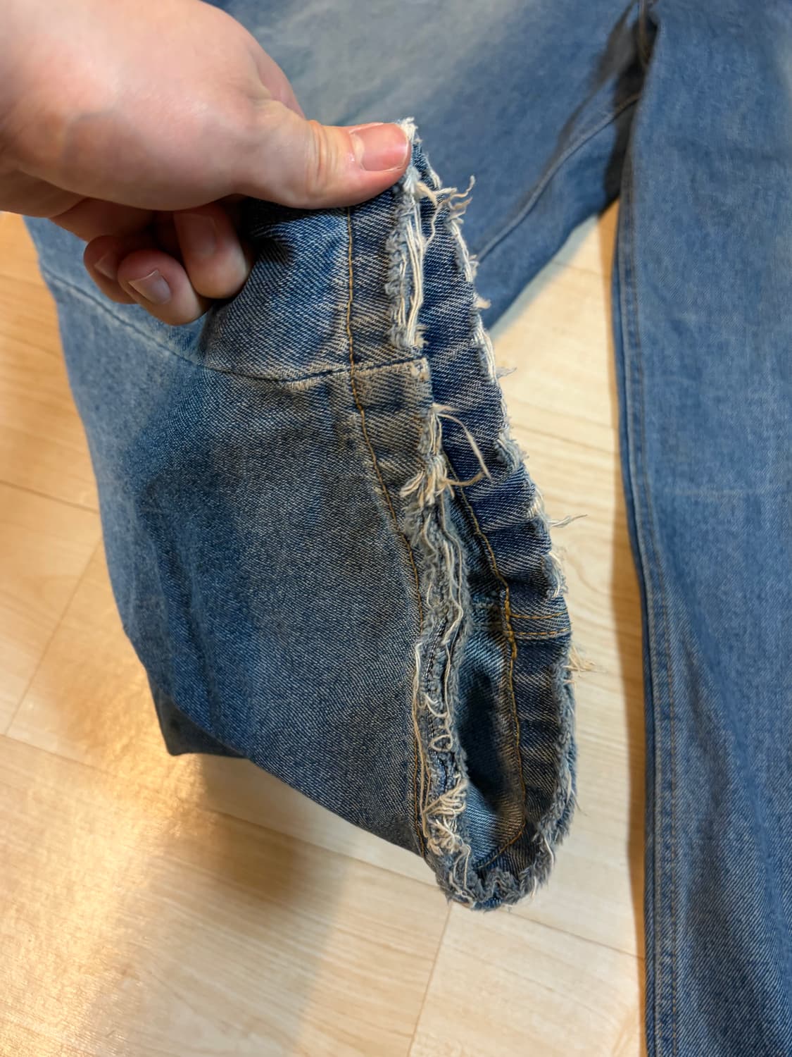 [2]명작 노쿨러스 데님 팬츠 소코년 함준수님 착용 상품이미지3