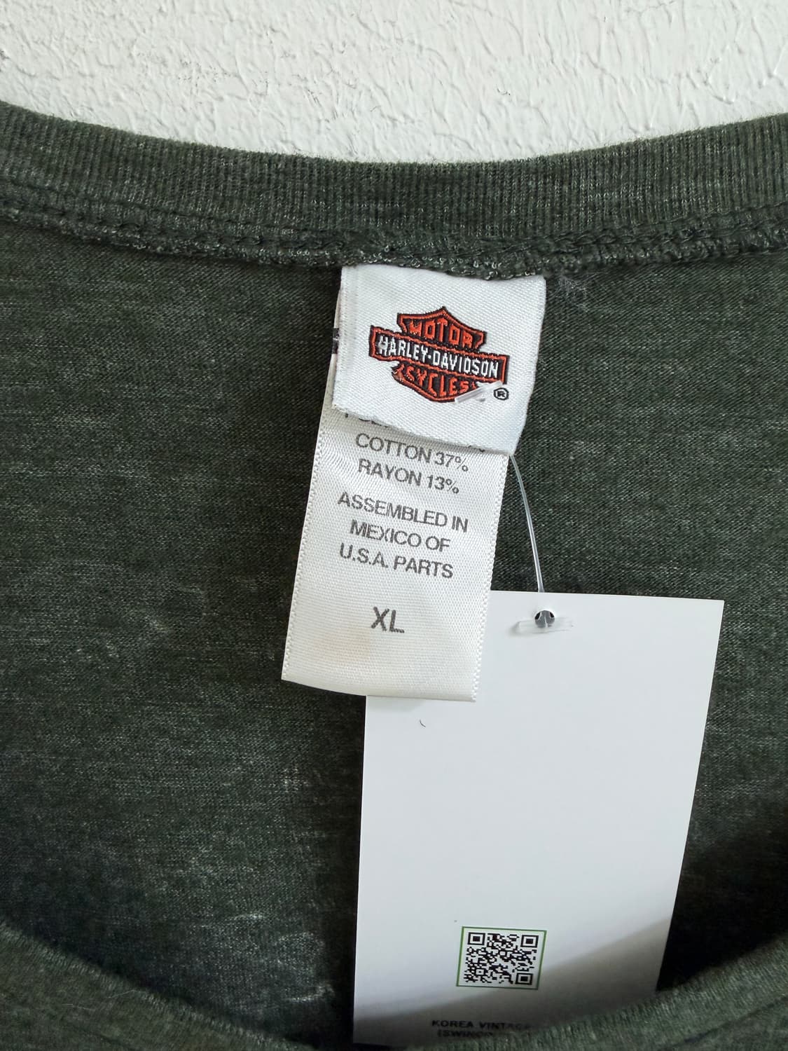 (상의 세트) 할리데이비슨 히피 브이넥 반팔 + 스트라이프 나시 상품이미지6