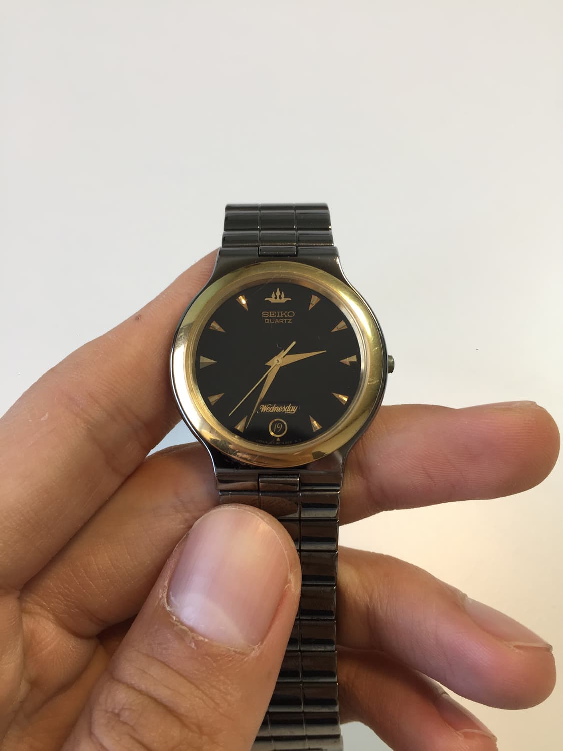 90s seiko black-gold combi quartz 상품이미지1
