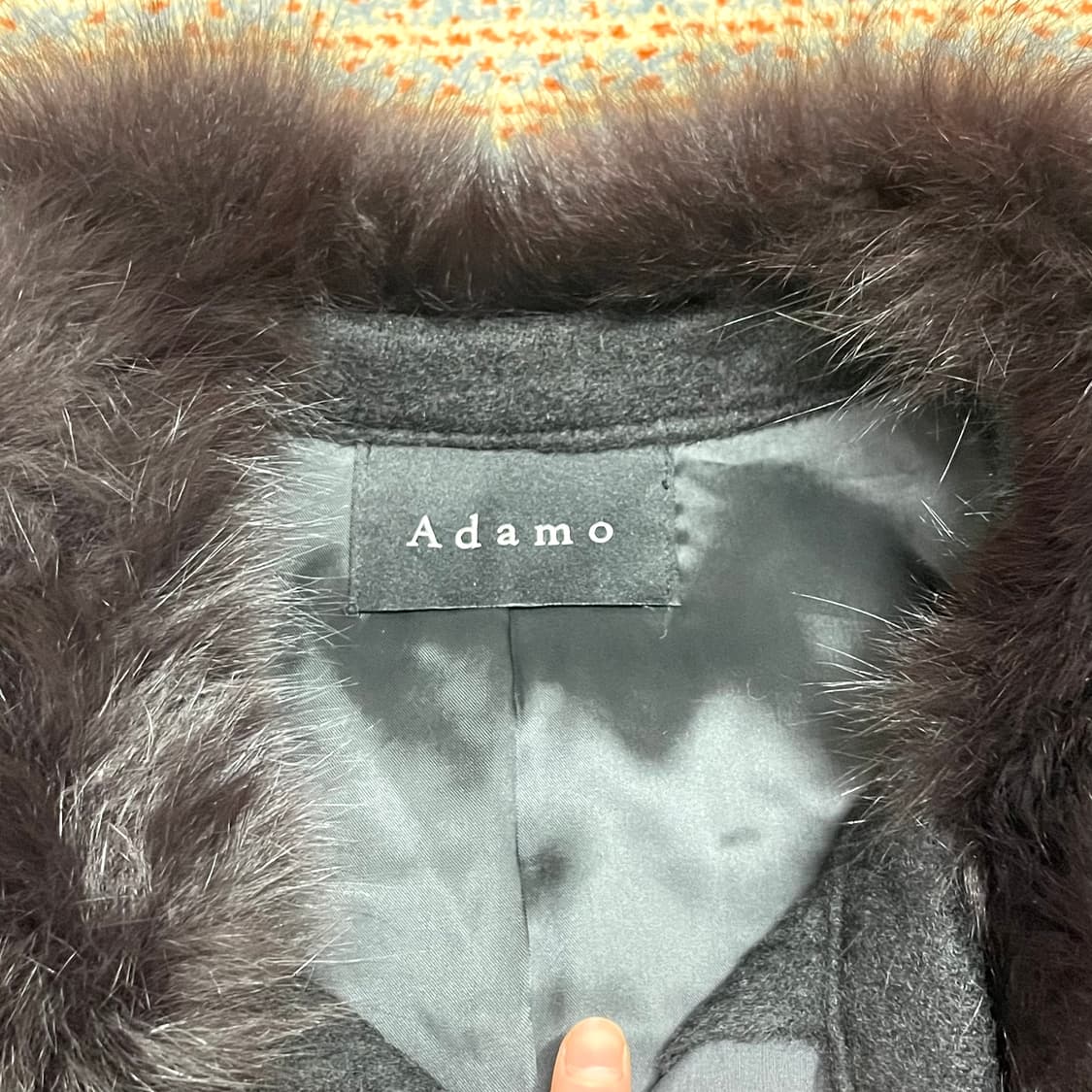 아다모 블랙 알파카100 코트 여성66 상품이미지3