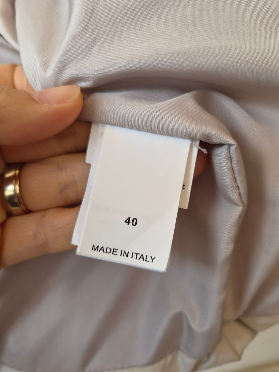 부루넬 여성 니트 배색후드패딩 40사이즈 상품이미지6