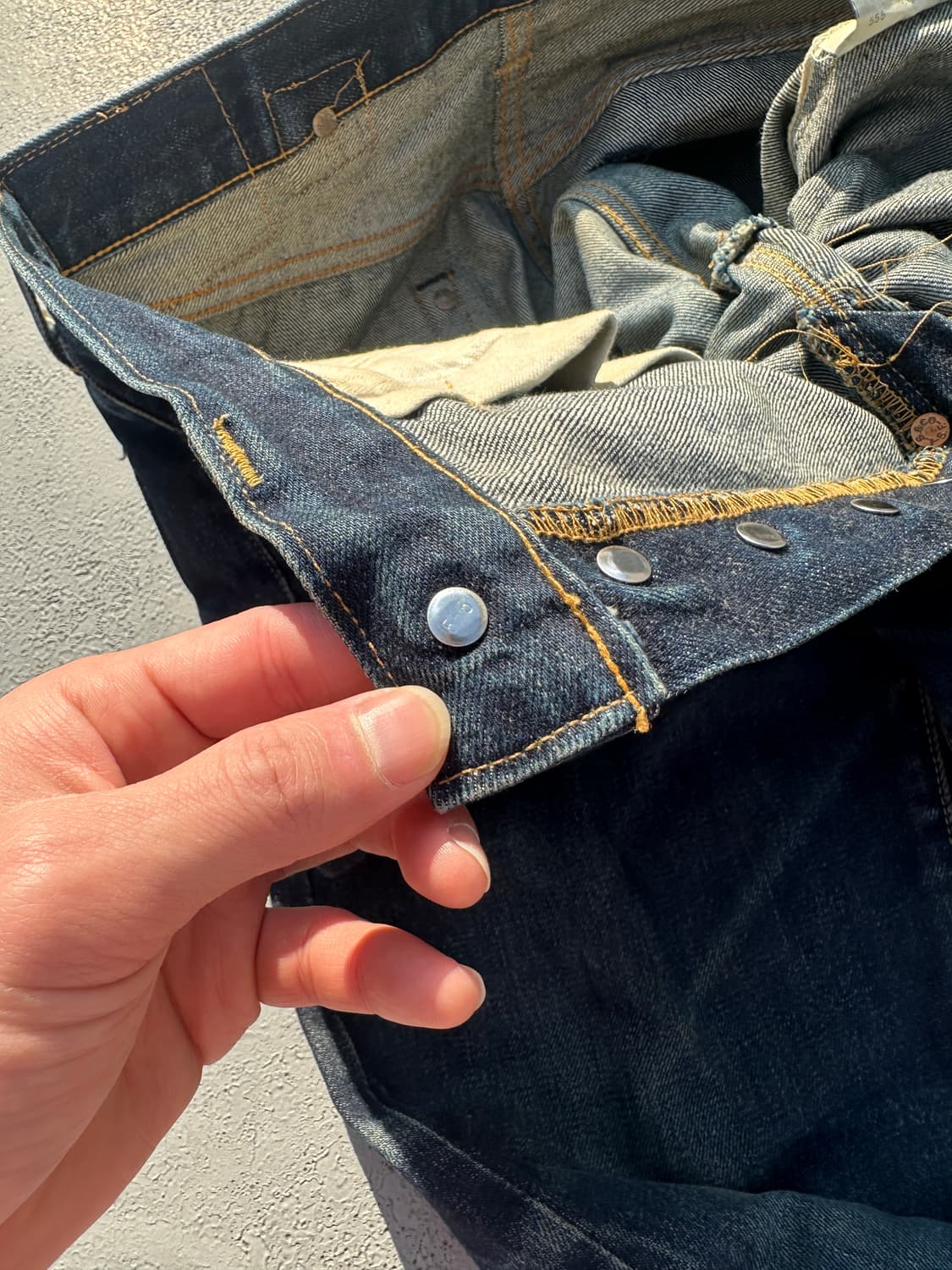 90s 리바이스 LVC 201xx 발렌시아 공장 Big E 셀비지 데님 상품이미지6