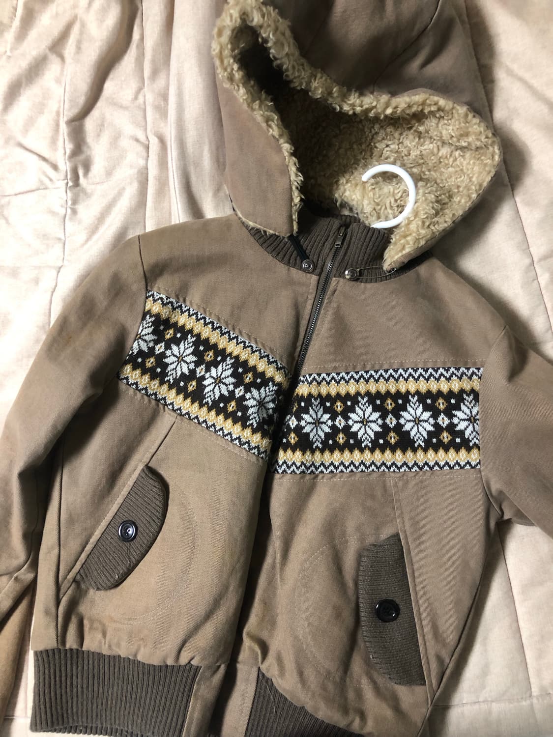 빈티지 노르딕 집업 (후드 탈부착 가능) 상품이미지2