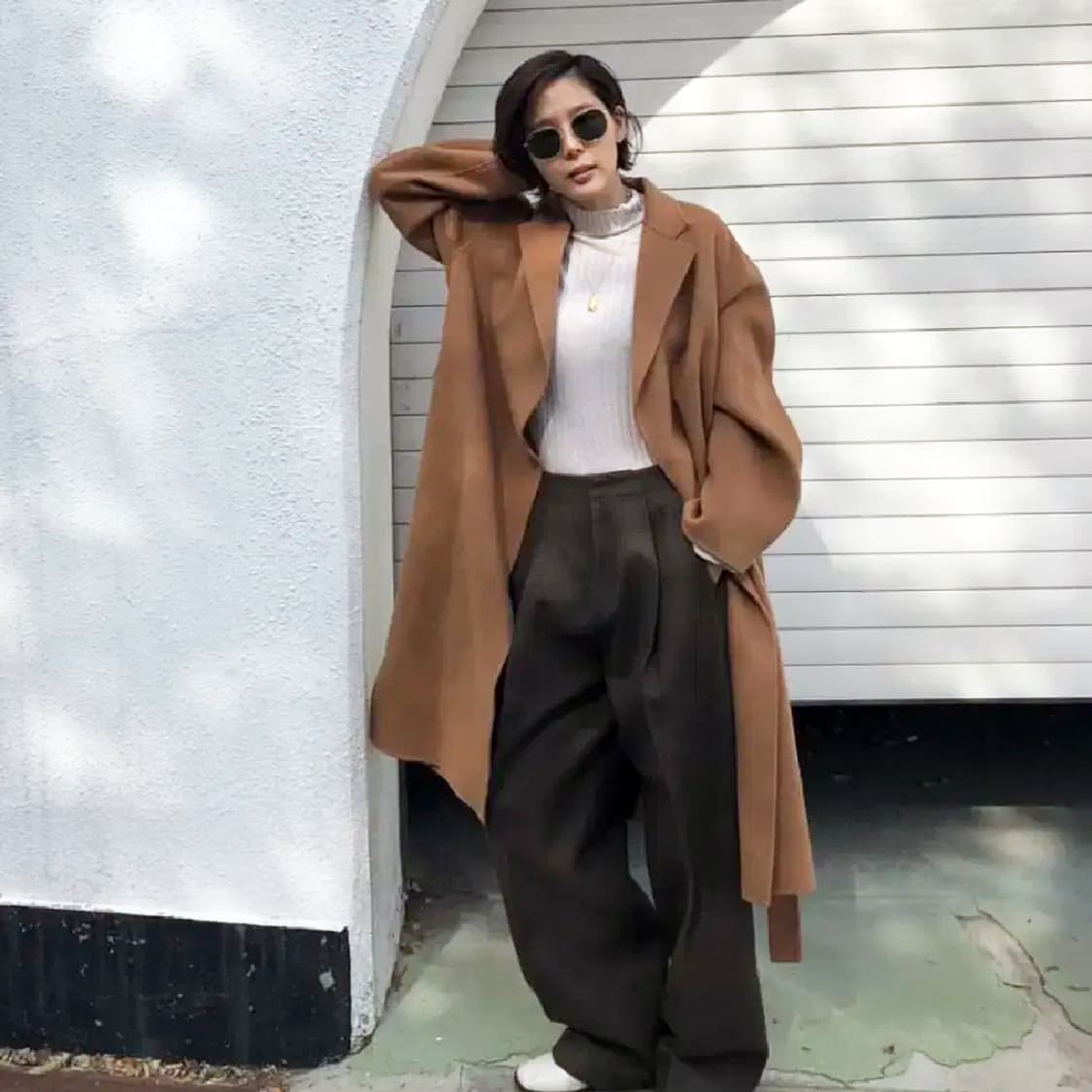 프론트로우(FRONTROW) 김나영 핸드메이드 퓨어울코트 프리사이즈 상품이미지4