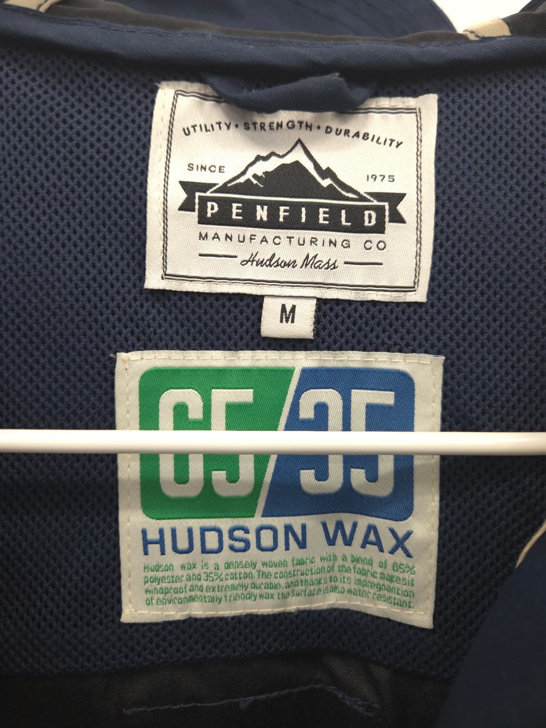 M 펜필드 레인자켓 네이비 후드 바람막이 자켓 상품이미지3