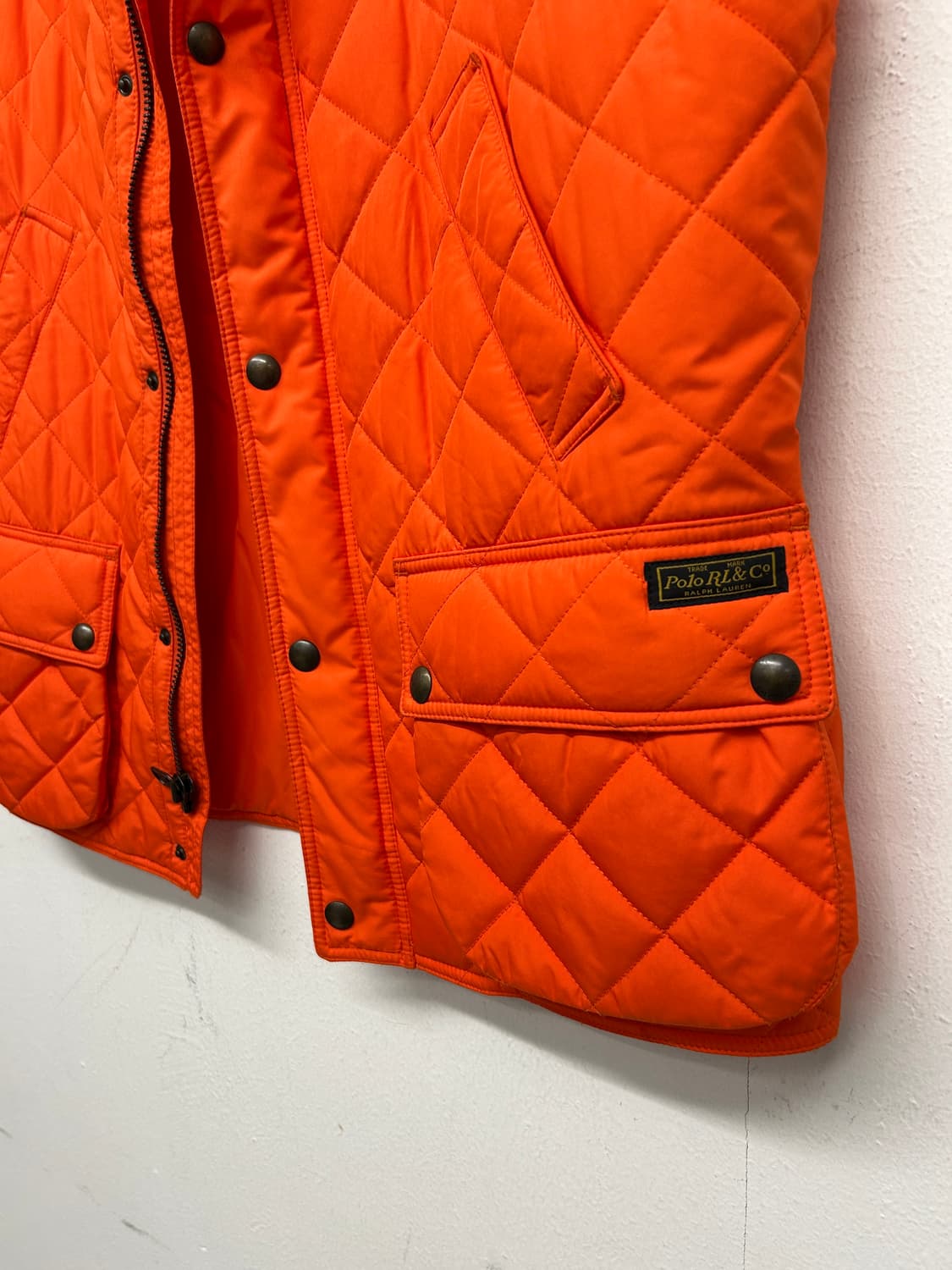폴로 랄프로렌 오렌지 퀼팅 조끼 상품이미지4