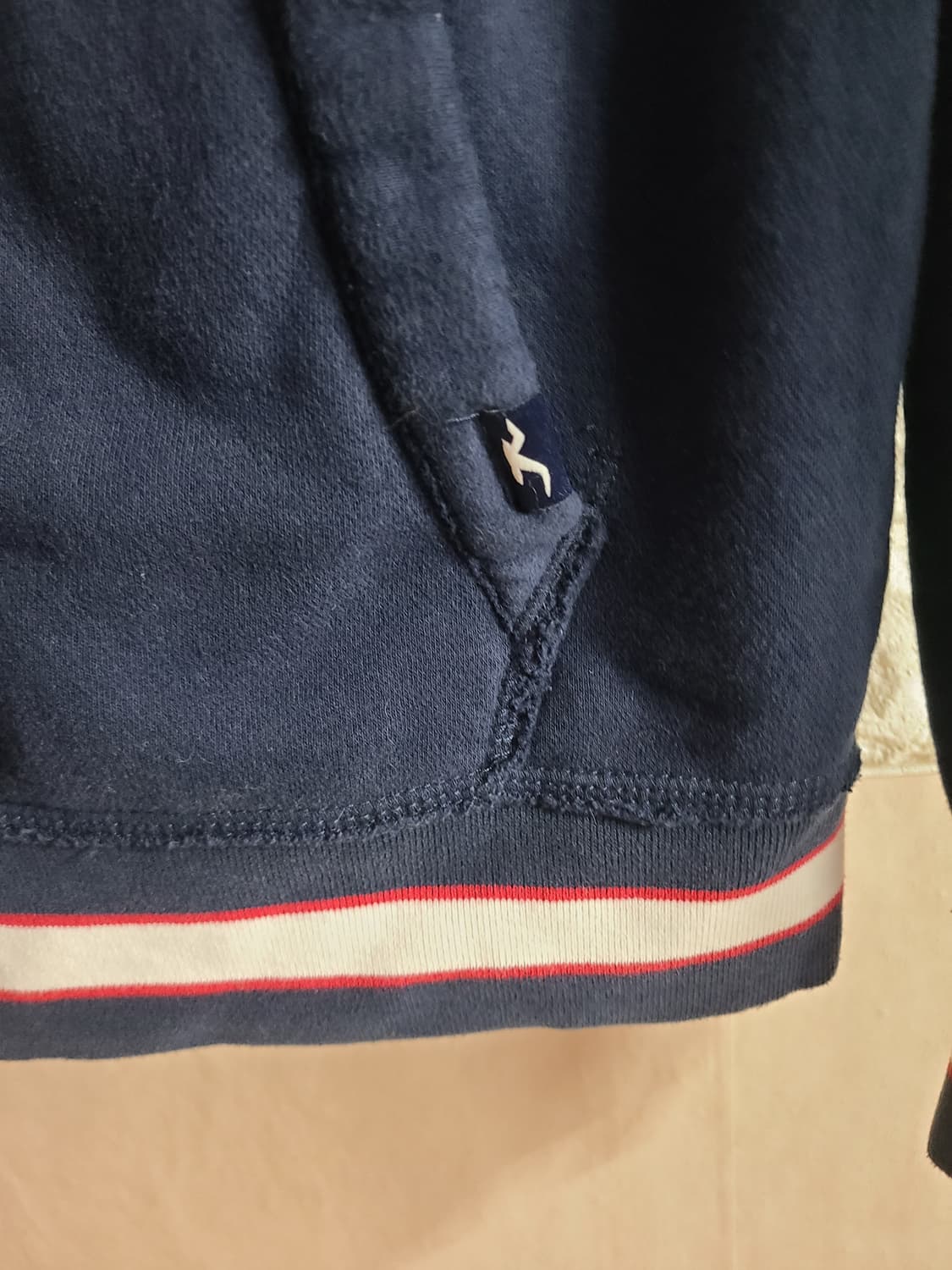 홀리스터 네이비 기모 후드티(라지) 상품이미지6