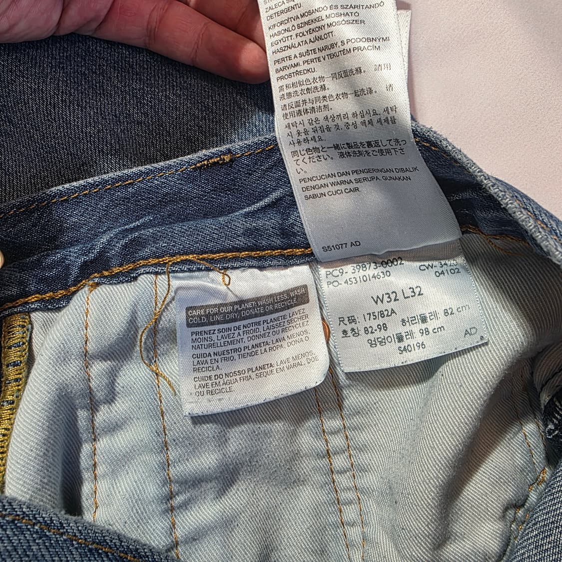 [W32L32]리바이스 프리미엄 STAY LOOSE 원턱 데님팬츠 상품이미지4