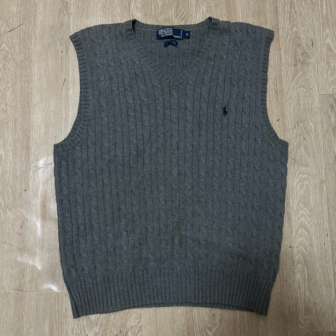 폴로 랄프로렌 꽈배기 니트조끼 M/95  상품이미지1