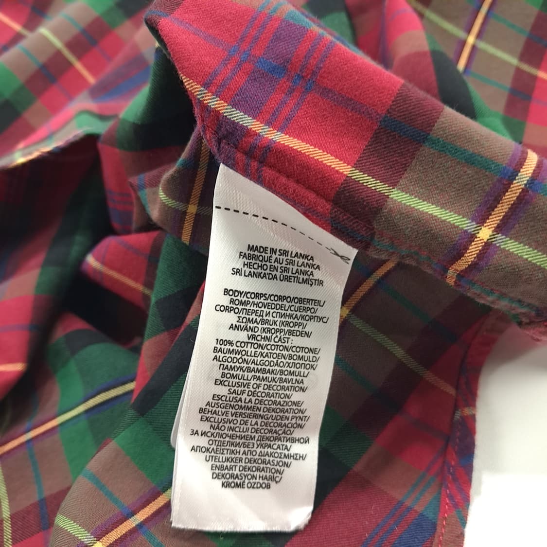 CN660 2XL 폴로 랄프로렌 크리스마스 타탄체크 긴팔 셔츠 남방 상품이미지6