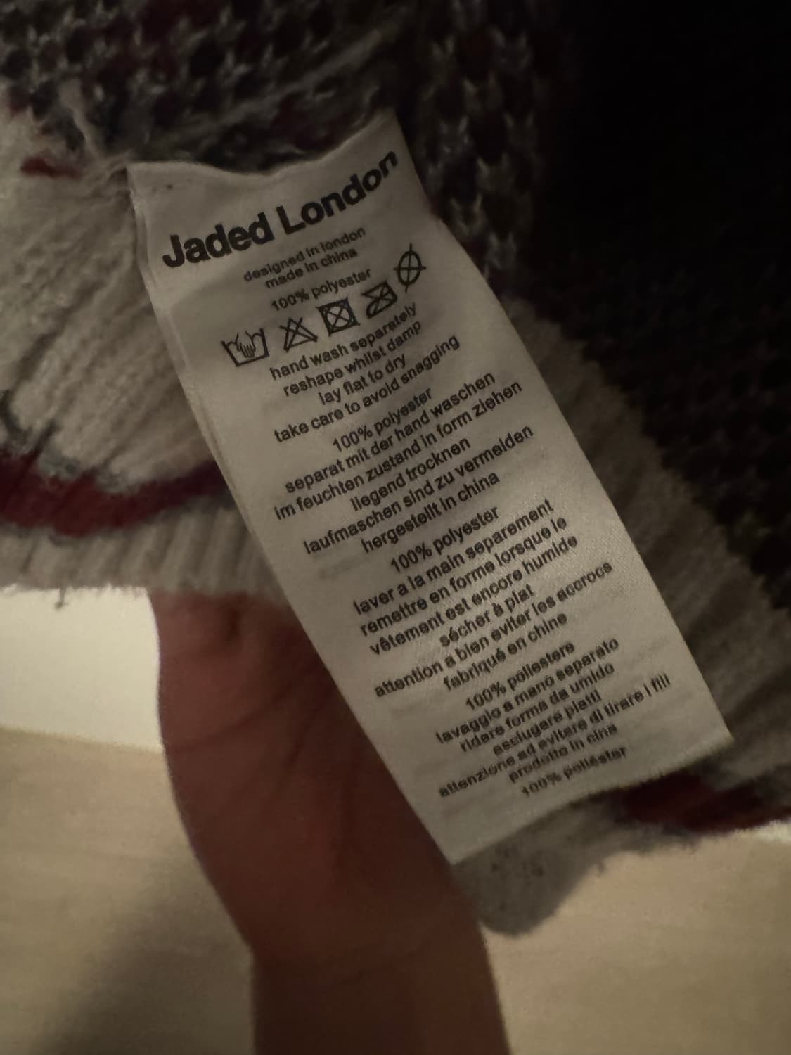 제이디드 런던 팀 85 니트 집업 L 상품이미지7