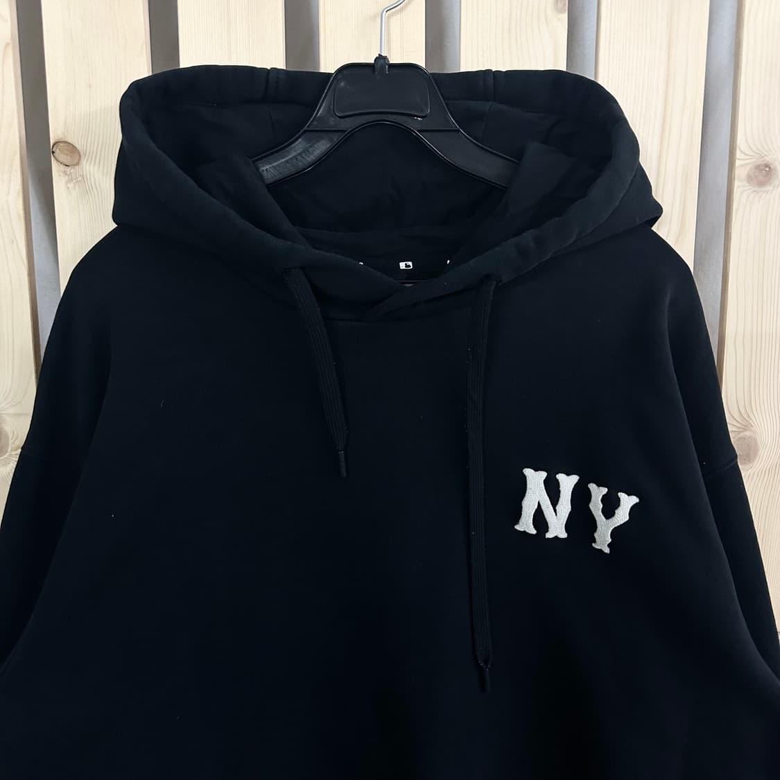 (L) MLB 블랙 NY 뉴욕 후드티 상품이미지3