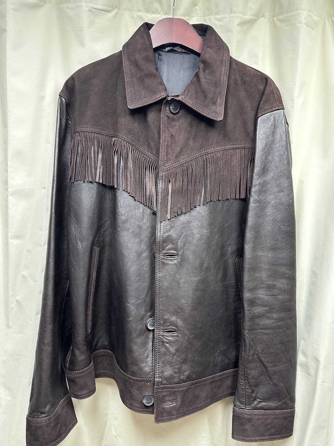 자라 웨스턴 가죽자켓 상품이미지1