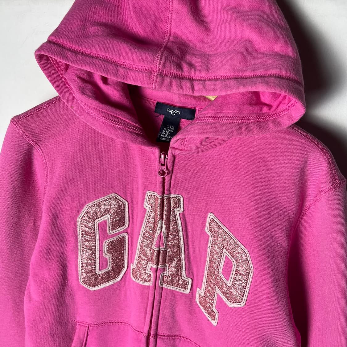 [Gap] 갭 글리터로고 핑크 후드집업 상품이미지2
