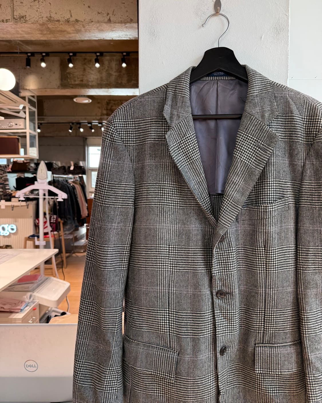 폴로 랄프로렌 블랙 화이트 하운드투스 3b 블레이저 자켓  상품이미지4