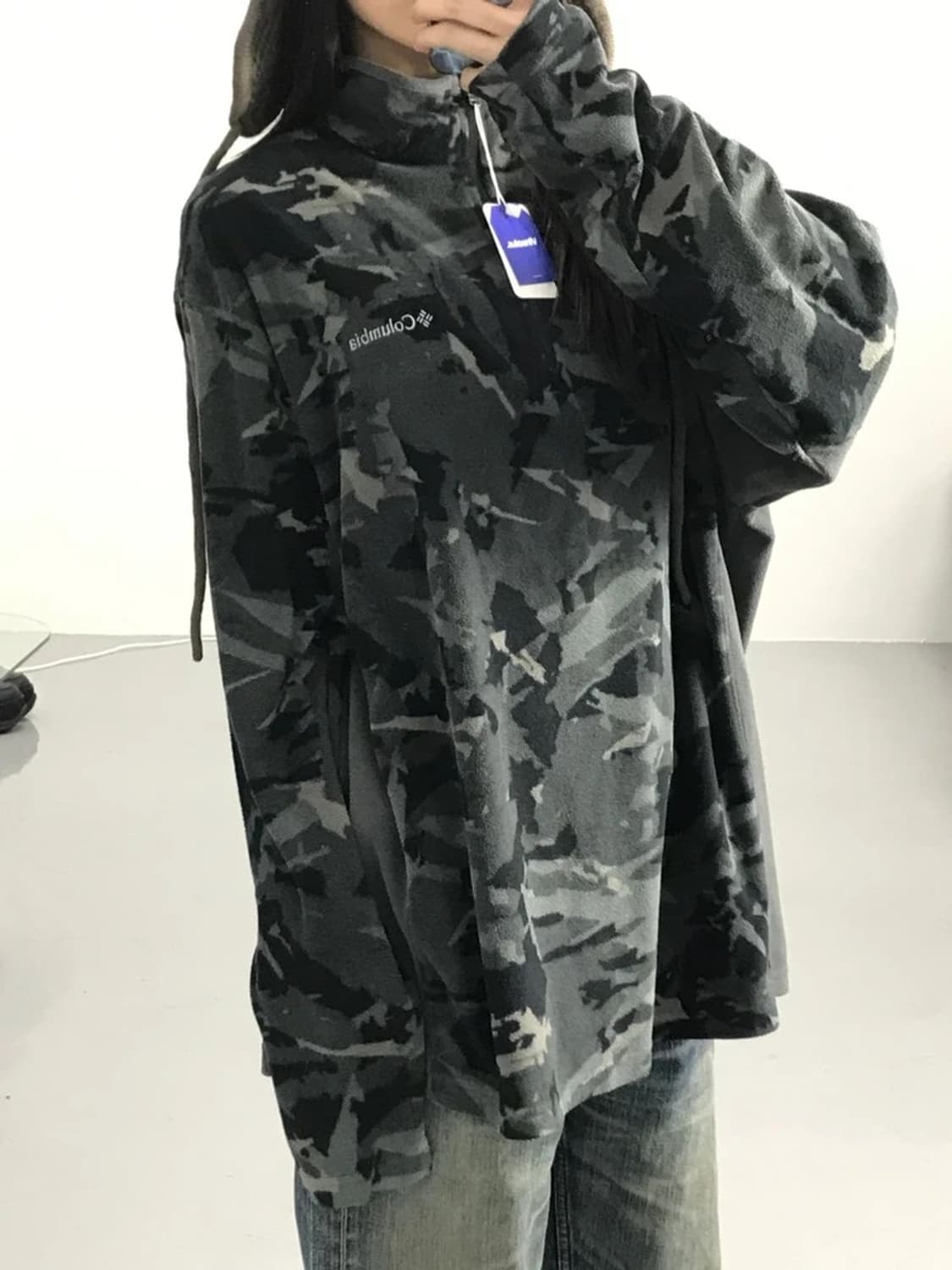 콜럼비아 밀리터리 반집업 후리스 상품이미지3