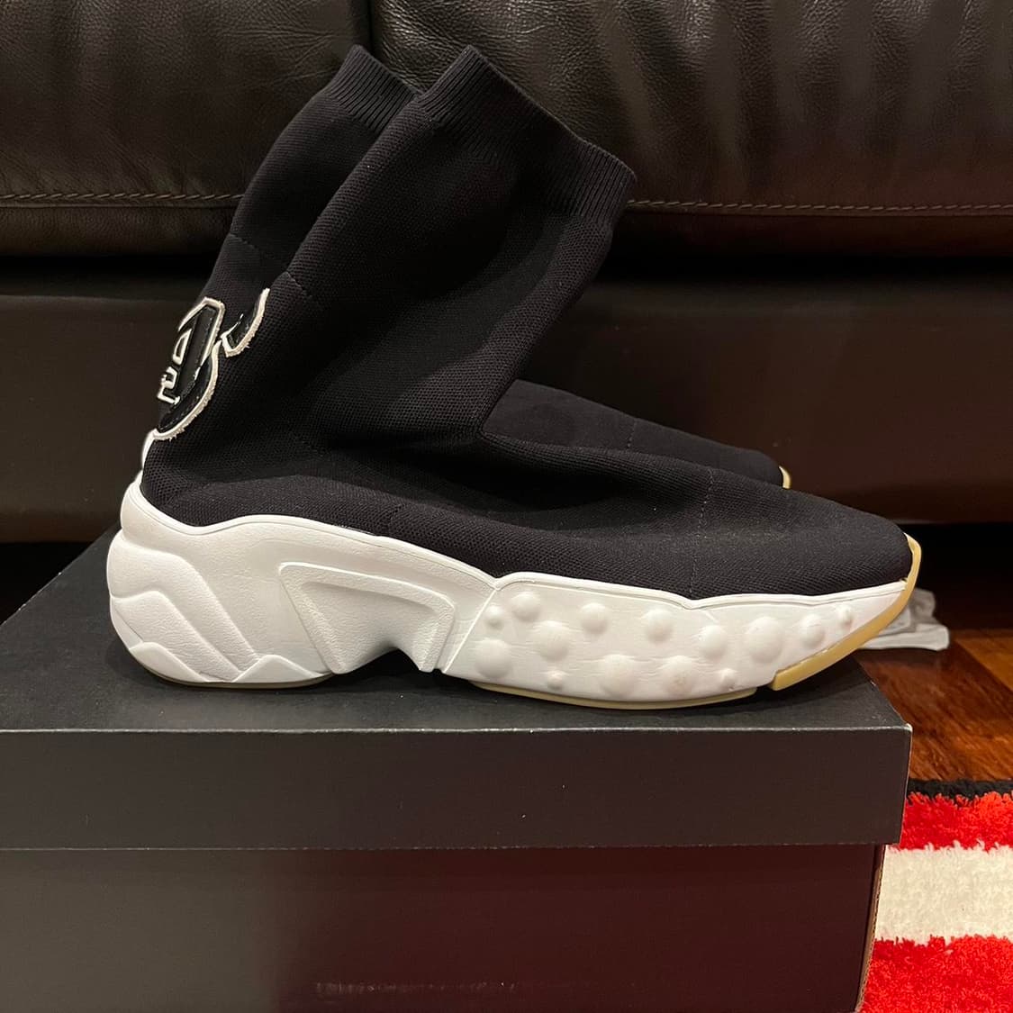 [42] 아크네 스튜디오 삭스 러너 락어웨이 솔 로고 부츠 블랙 상품이미지2