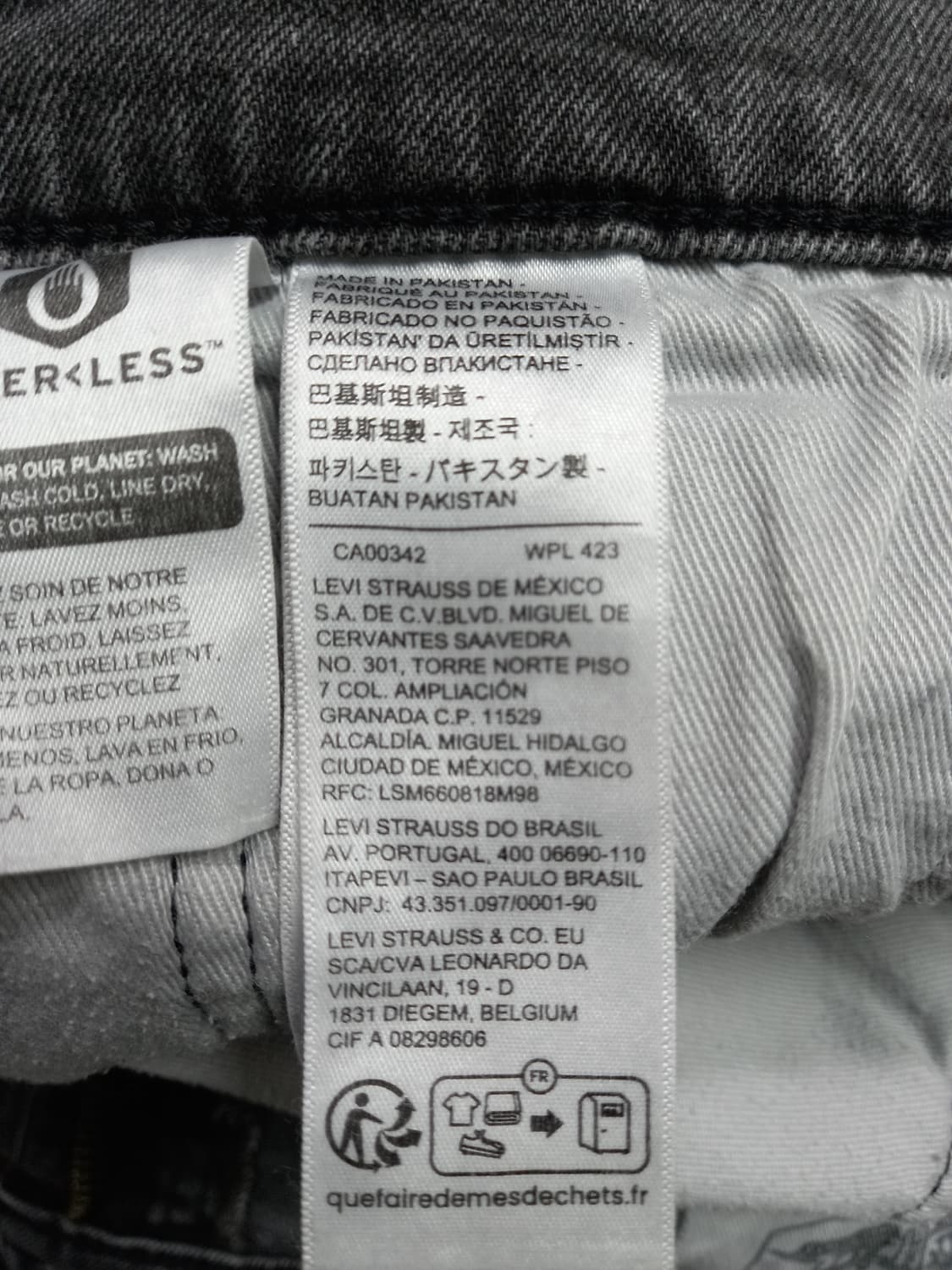 32 빅E 리바이스511 리오셀28% 스판 슬림일자진 32-386 상품이미지8